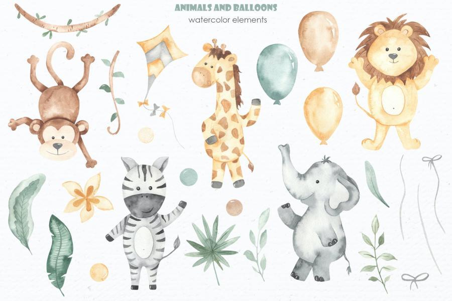 25xt-127983 Animals-and-balloons-Watercolorz3.jpg