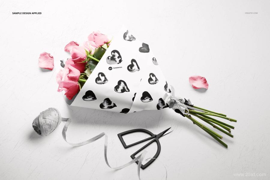 25xt-160213 Roses-Bouquet-Wrapping-Paper-Mockupz7.jpg