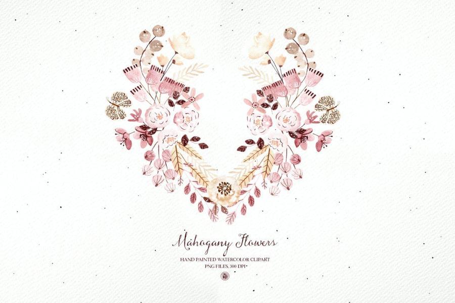 25xt-161197 Mahogany-Flowers---watercolor-clipart-and-framesz4.jpg