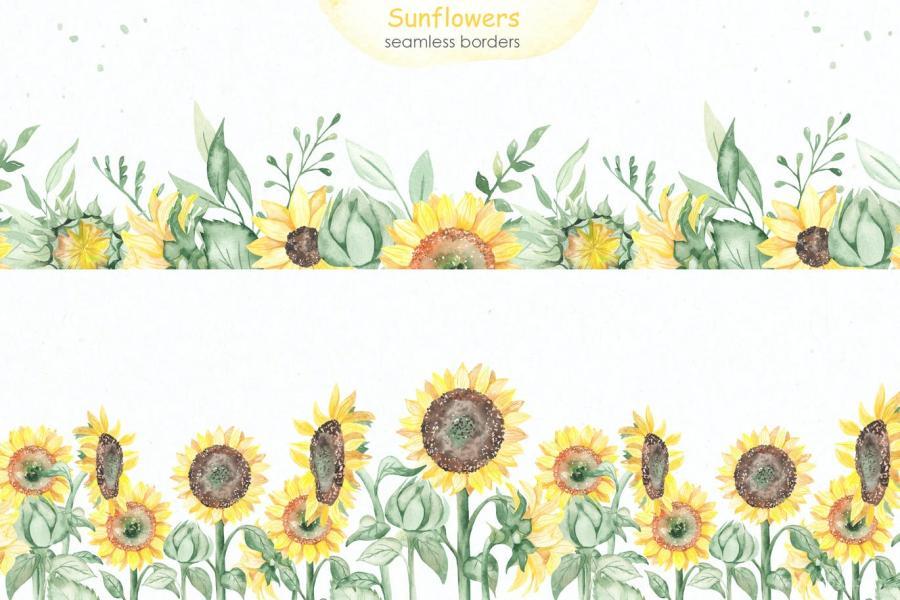 25xt-161199 Sunflowers-Watercolor-collectionz10.jpg