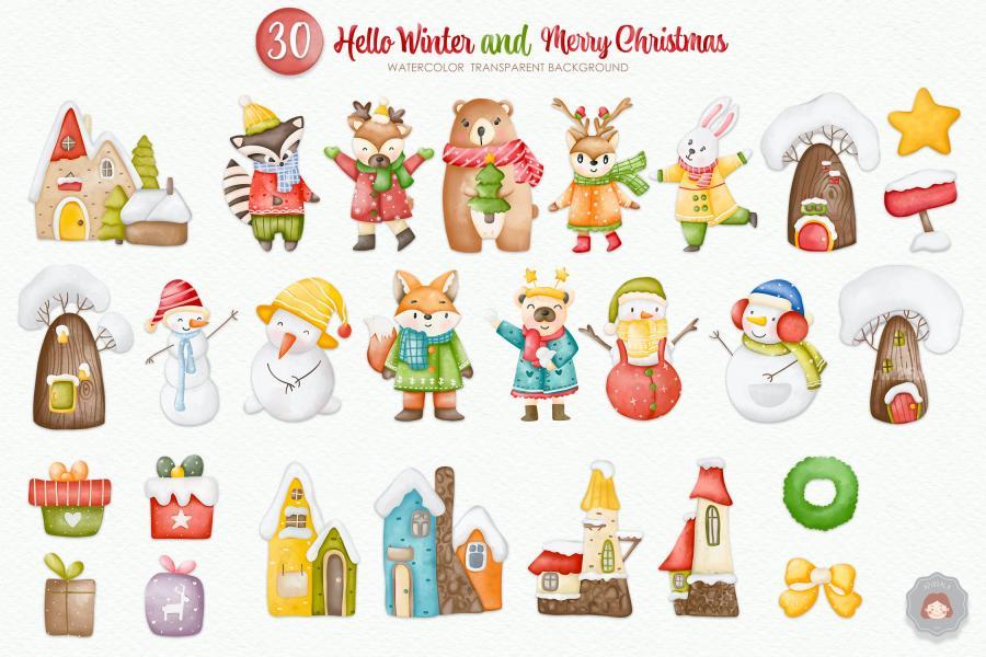 25xt-163573 Watercolor-Hello-winter-Animal-Merry-Christmasz3.jpg
