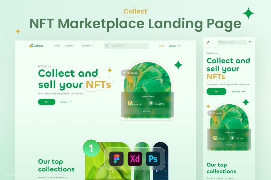 25xt-487202 Collect---NFT-Marketplace-Landing-Pagez2.jpg
