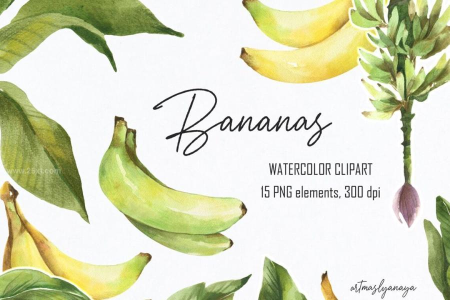 25xt-488652 Watercolor-Clipart-Banana-Exotic-fruitz2.jpg