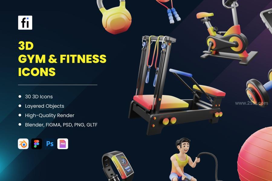 25xt-173677 3D-Gym--Fitness-Iconsz2.jpg