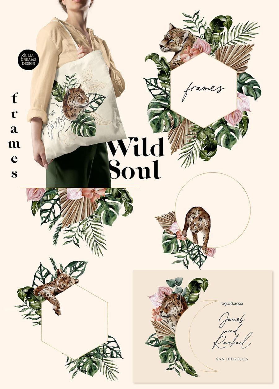 25xt-173935 Wild-Soul-Tropical-Leaves-Gold-Line-Woman-Portraitz4.jpg