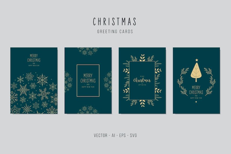 Christmas Greeting Vector Card Set-4.jpg
