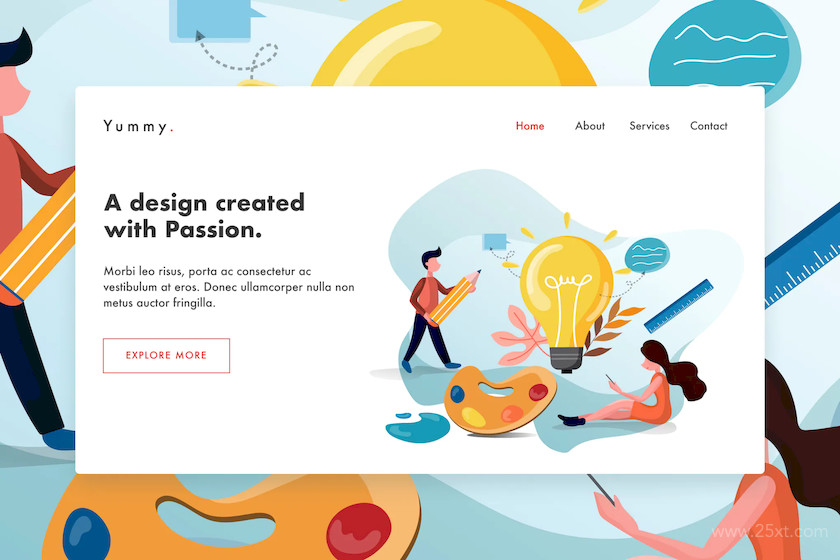 web template for Landing page 4.jpg