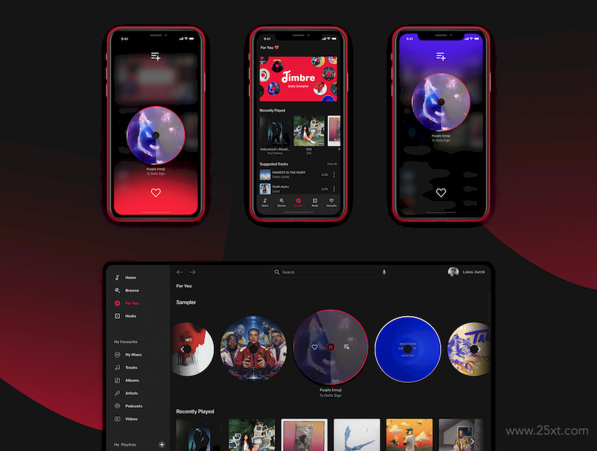 Timbre App - Music App with Design System 1.jpg