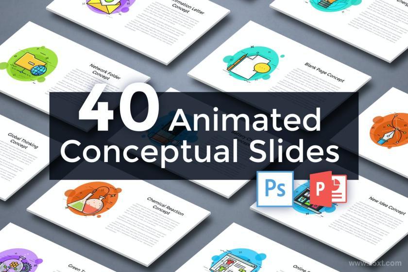 25xt-484410 40 Animated Conceptual Slides for Powerpoint p.4	1.jpg