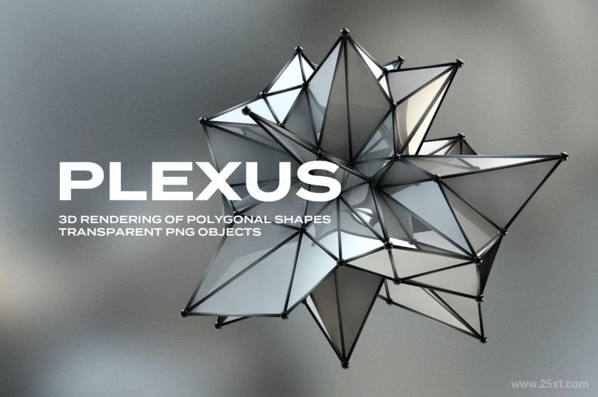 25xt-484439 3D Plexus Structure Transparent PNG Objects	1.jpg