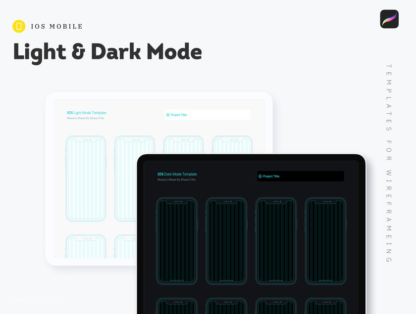 25xt-484701 Procreate - iOs Mobile Templates for Wireframing4.jpg