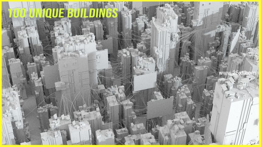 25xt-487156-100 Unique Cyberpunk Sci fi City Buildings 3D model3.jpg