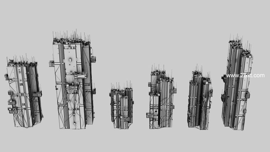 25xt-487156-100 Unique Cyberpunk Sci fi City Buildings 3D model10.jpg