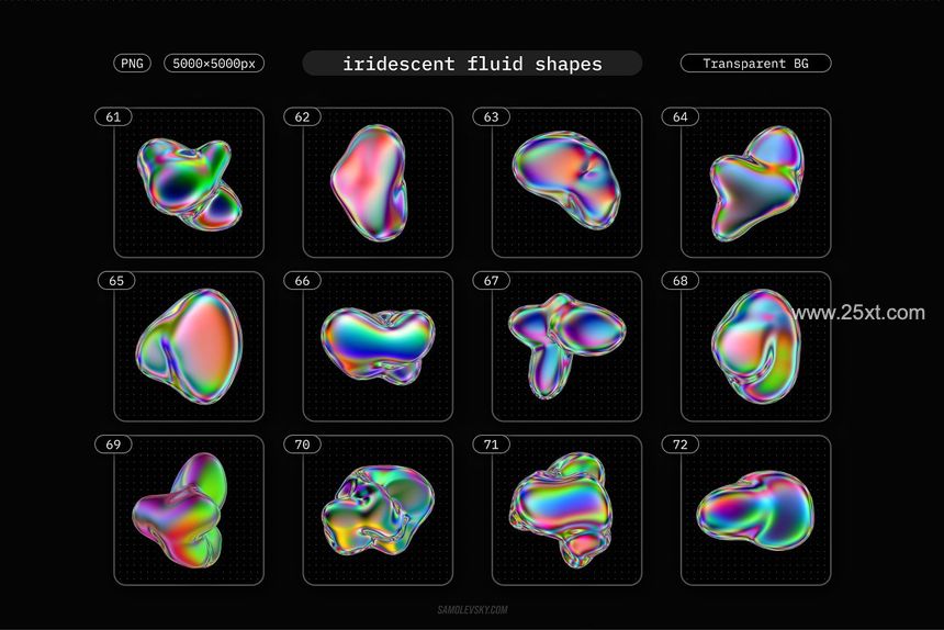 25xt-487766-Iridescent fluid 3D shapes pack13.jpg