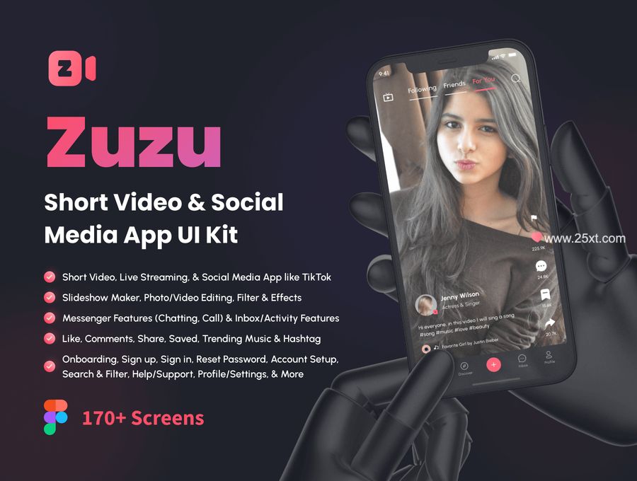 25xt-161937-Zuzu - Short Video & Social Media App UI Kit1.jpg
