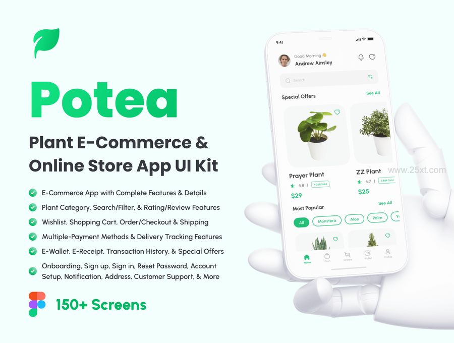 25xt-171363-Potea - Plant E-Commerce & Online Store App UI Kit1.jpg