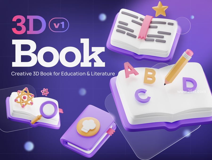 25xt-173284-Bookly - Books & School Stationery 3D Icon (5).jpg
