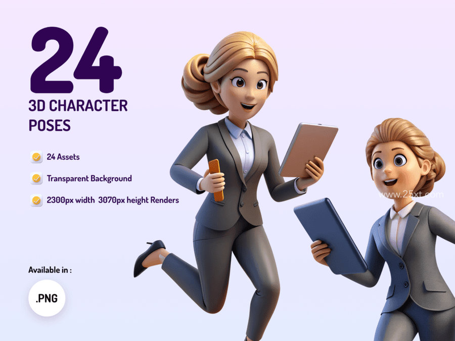25xt-175234-Business Woman 3D Icons 1.jpg