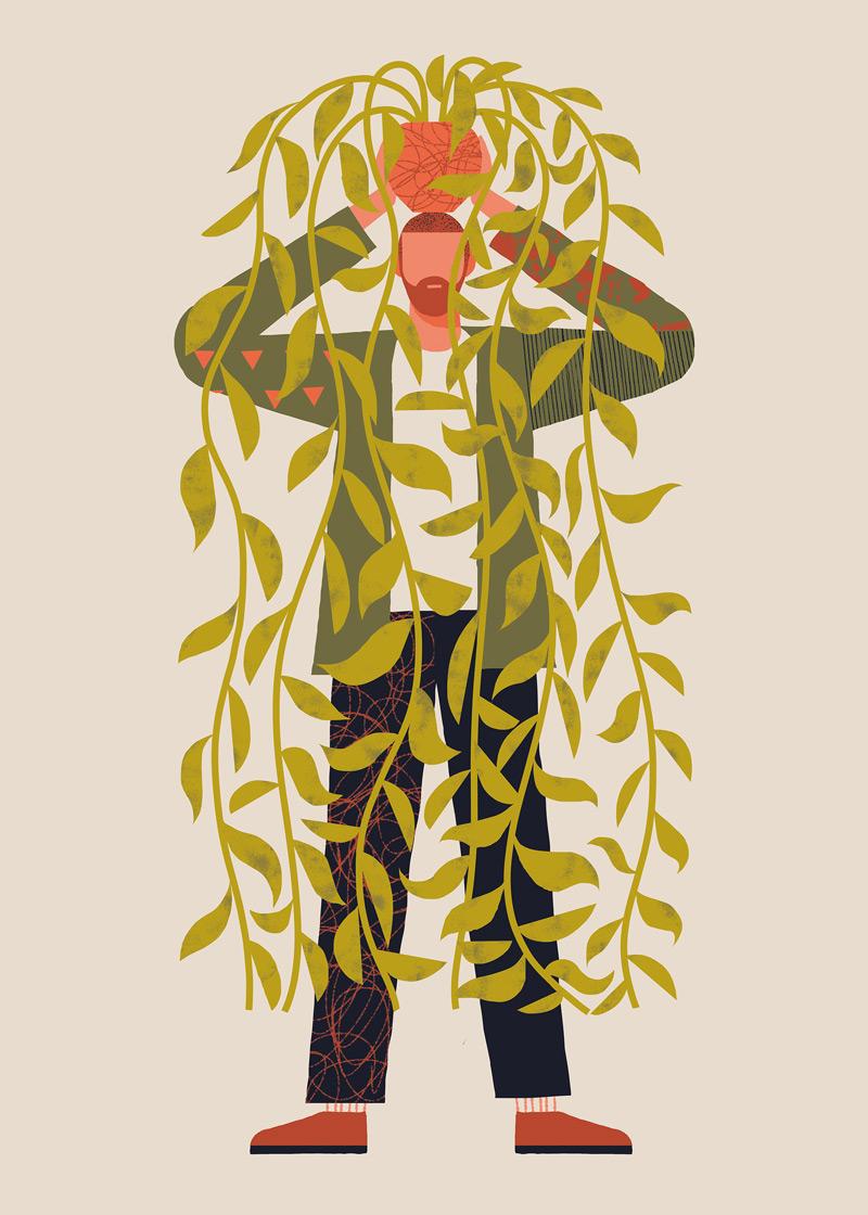 自然色彩！10款清新舒适的平涂插画
