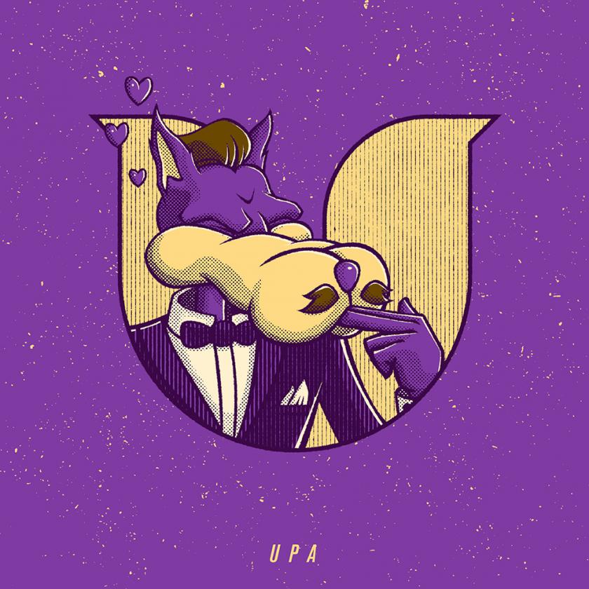 趣味动物！36款复古插画字体设计