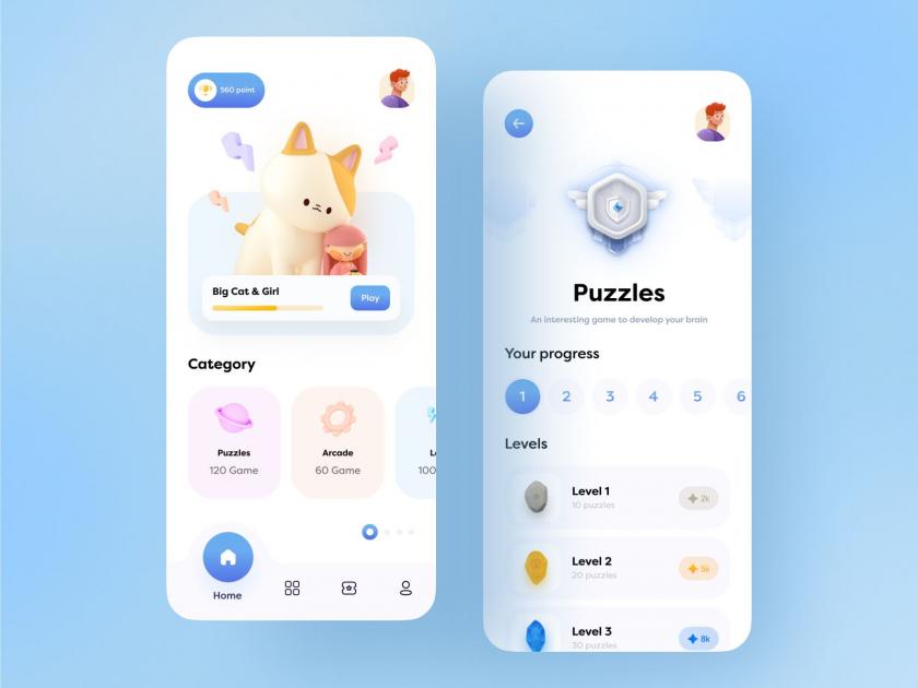 休闲时刻！12组游戏APP界面设计