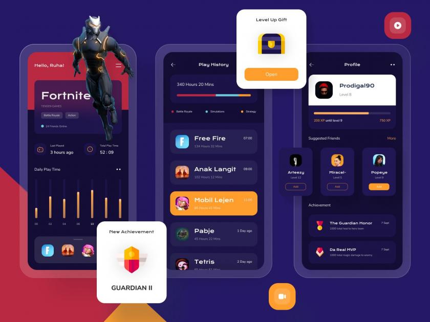休闲时刻！12组游戏APP界面设计