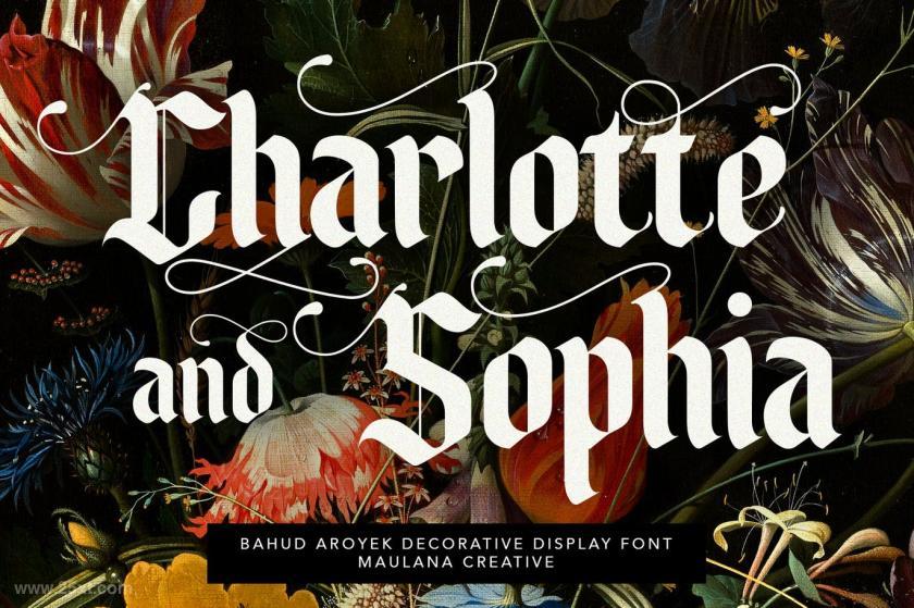 25xt-136036 BahudAroyekDecorativeDisplayFontBlackletterz4.jpg