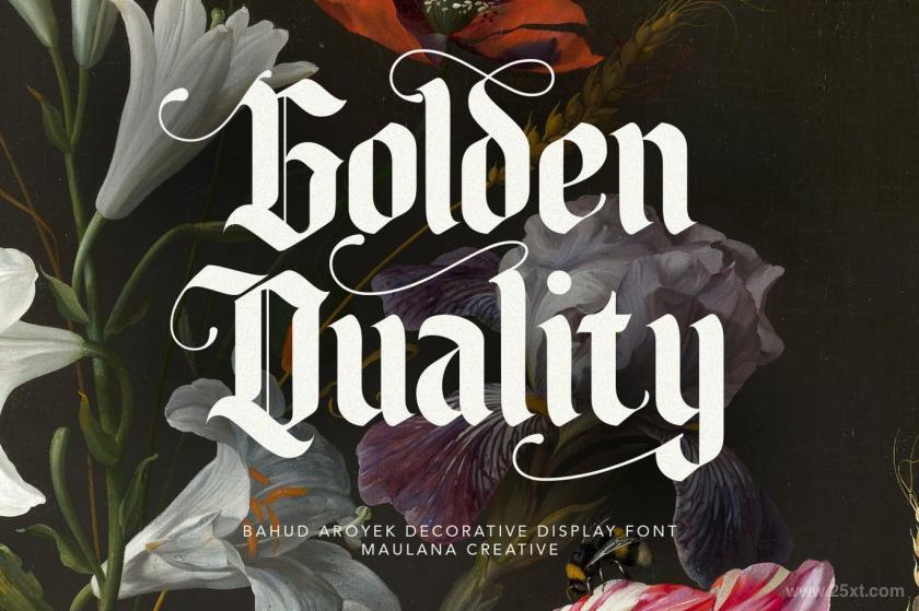 25xt-136036 BahudAroyekDecorativeDisplayFontBlackletterz5.jpg