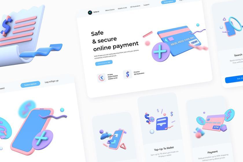 25xt-126293 DigitalWallet3DIllustrationsPart1z3.jpg