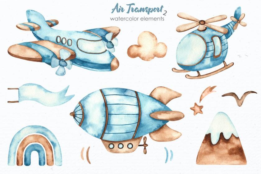 25xt-126180 WatercolorAirtransport2z3.jpg