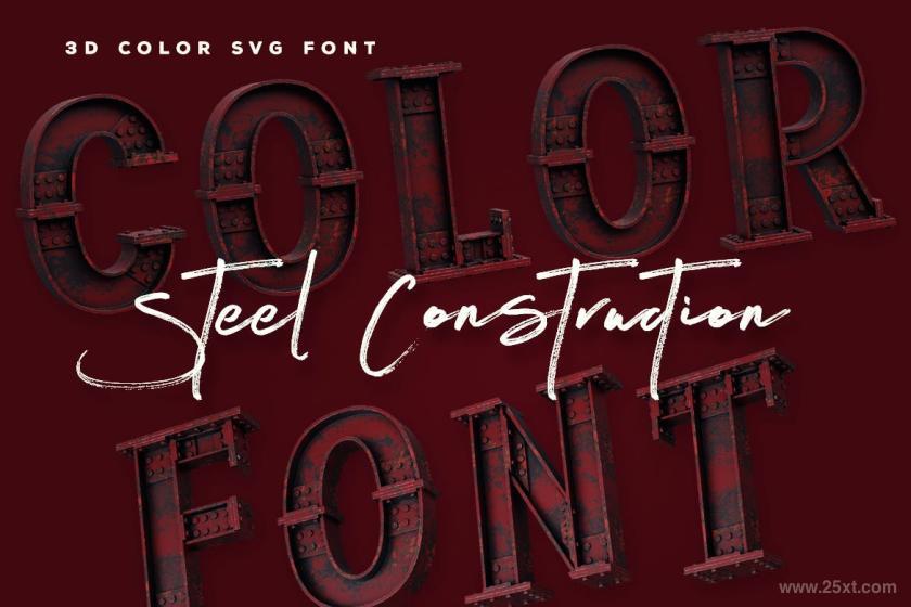 25xt-155056 SteelConstruction3DColorSVGFontz6.jpg