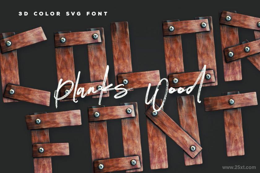 25xt-155059 WoodenPlanks3DColorSVGFontz6.jpg