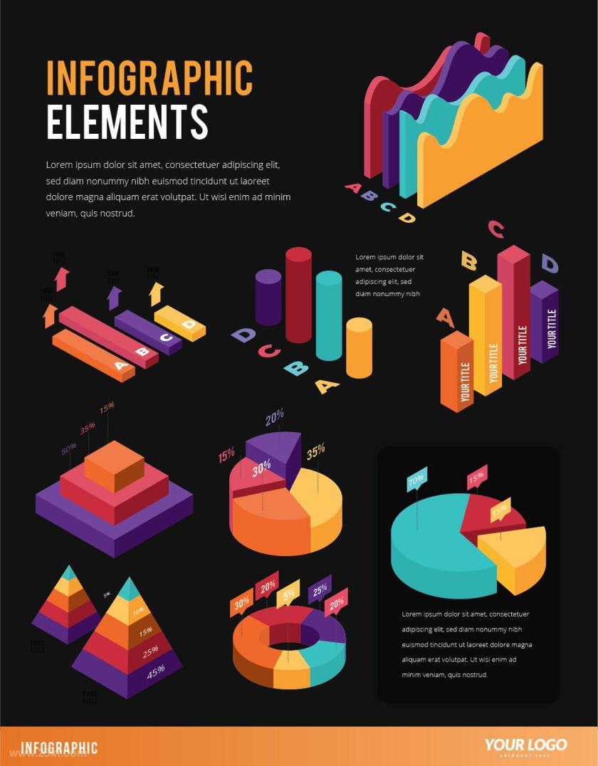 25xt-126552 InfographicChartElementsforBusinessV45z4.jpg