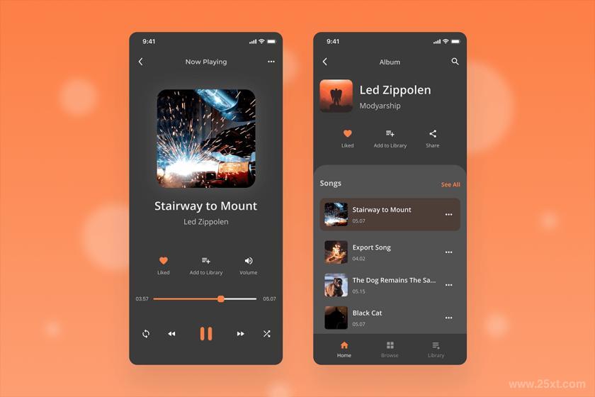 25xt-155131 MusicPlayerApp-MobileScreenTemplatez4.jpg