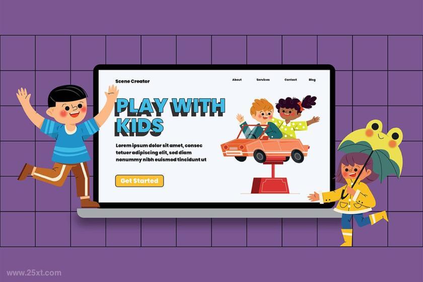 25xt-155548 PlayingKidsGraphicIllustrationz4.jpg
