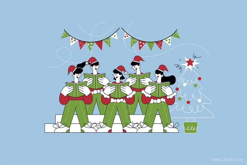 25xt-155564 RetroKidsChirstmasGraphicsIllustrationz12.jpg