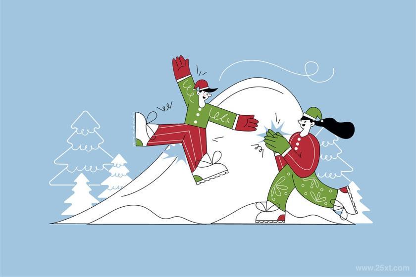 25xt-155564 RetroKidsChirstmasGraphicsIllustrationz8.jpg