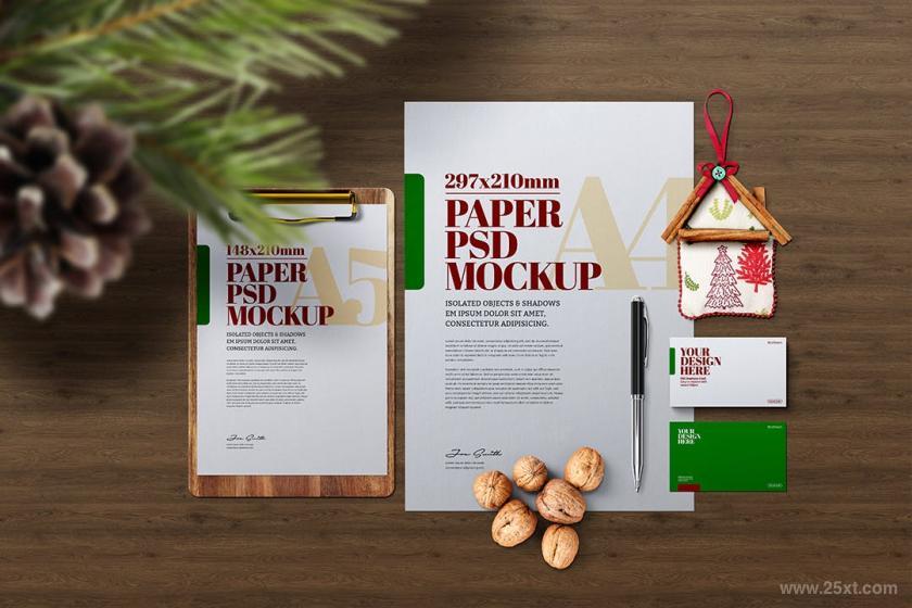 25xt-127053 ChristmasA4A5FlyerStationeryClipboardMockupz3.jpg