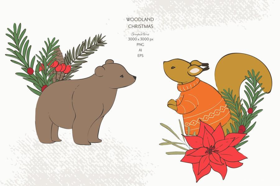 25xt-155890 Woodland-Christmas-animals-clipartz5.jpg