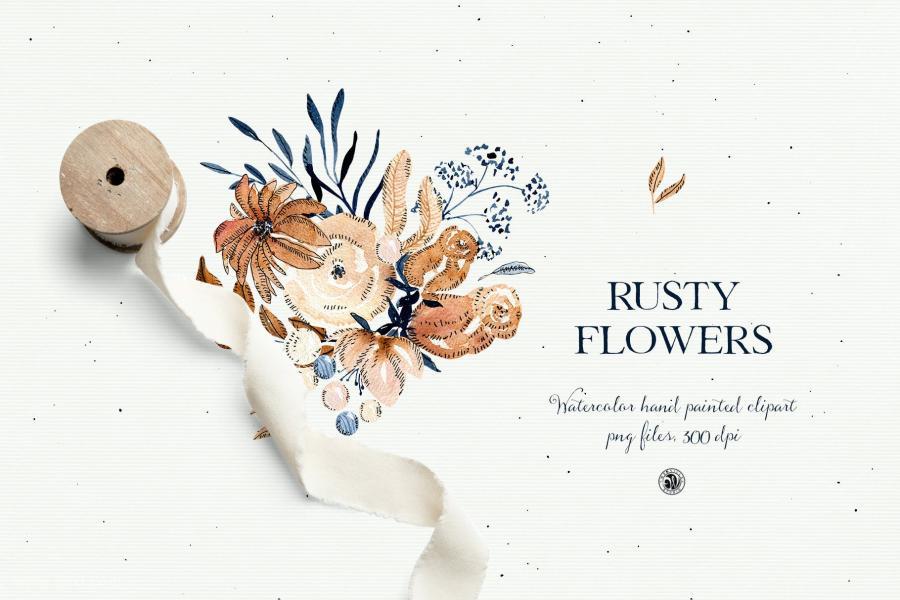 25xt-127452 Rusty-Flowers---watercolor-floral-setz3.jpg