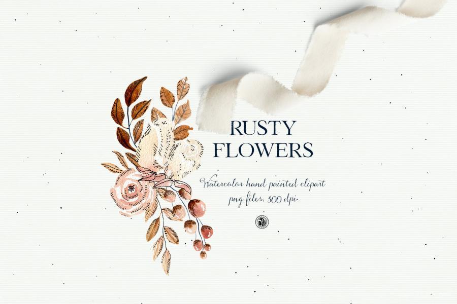 25xt-127452 Rusty-Flowers---watercolor-floral-setz5.jpg