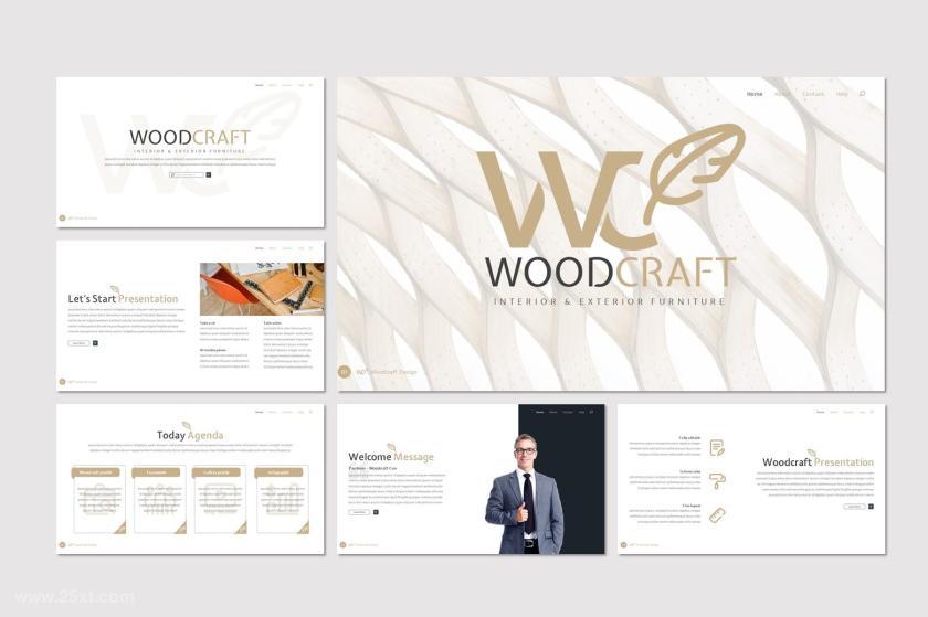25xt-610070 Woodcraft-FurniturePowerpointTemplatez3.jpg