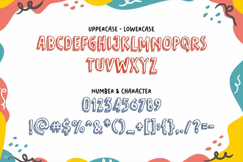 25xt-610315 FifthGrader-allcapsdoodlefontz7.jpg