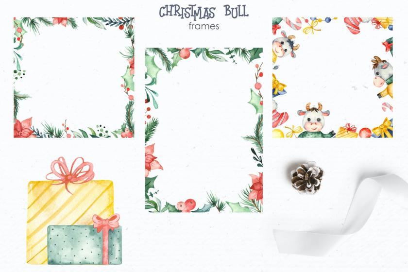 25xt-610427 WatercolorChristmasbullsz7.jpg