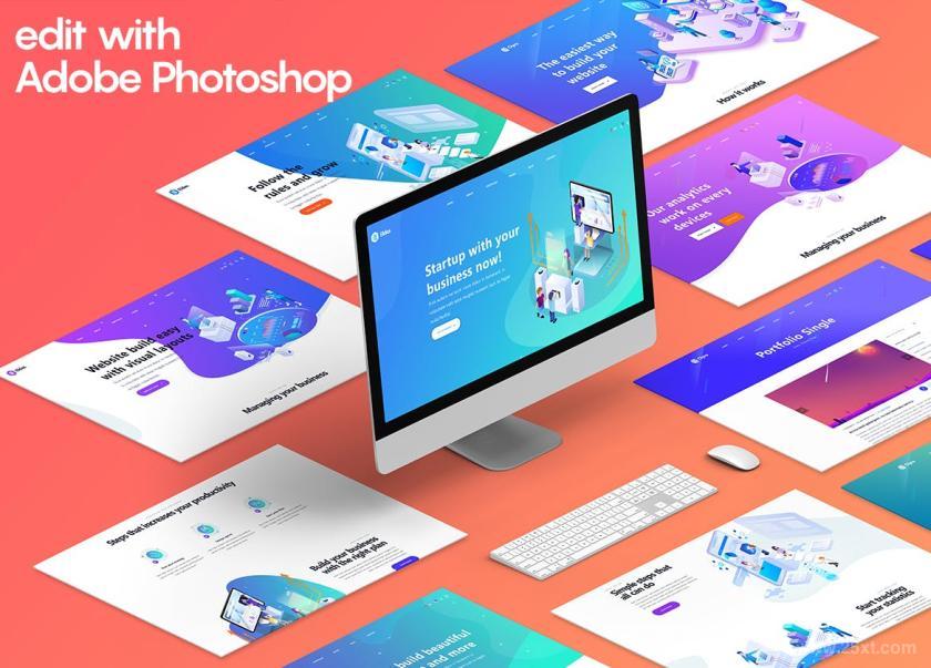 25xt-710525 IsometricWebsiteMockup10z3.jpg