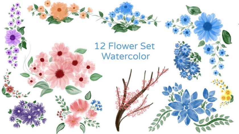 25xt-610730 12FlowerSetWatercolorz3.jpg