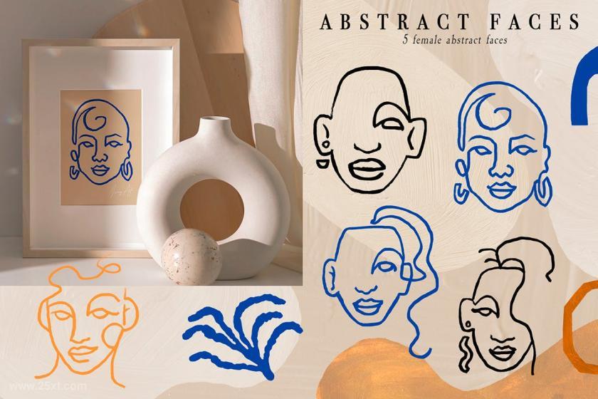 25xt-710636 AbstractFeminineOdetoaWomanPostcardSetz9.jpg