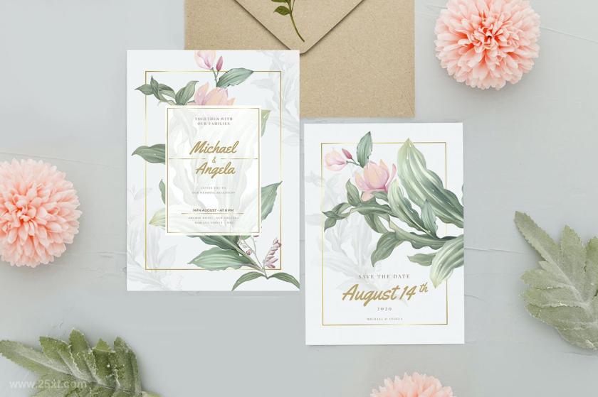 25xt-610909 PinkFlowerandLeaf-WeddingInvitationz3.jpg