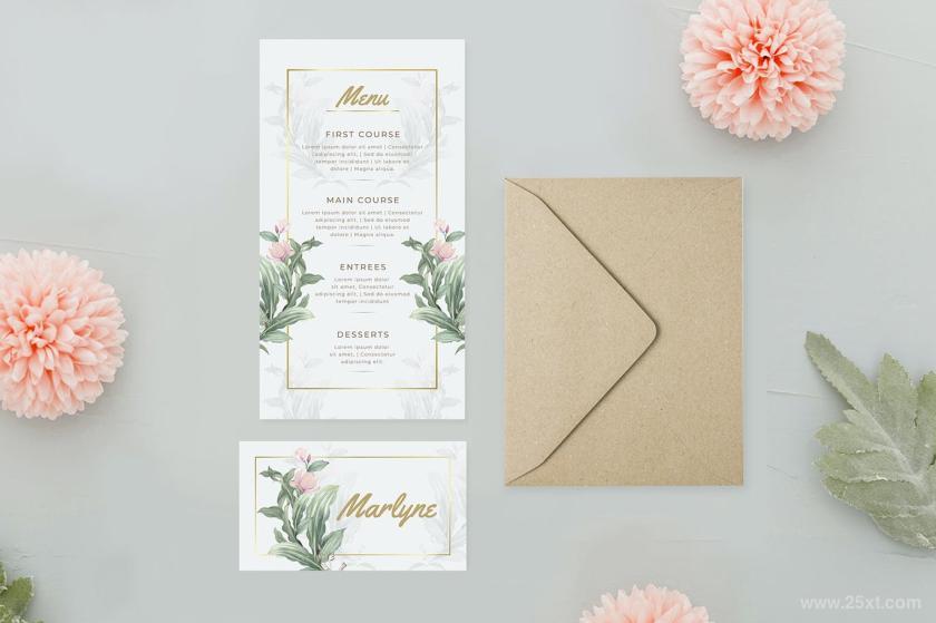 25xt-610909 PinkFlowerandLeaf-WeddingInvitationz4.jpg