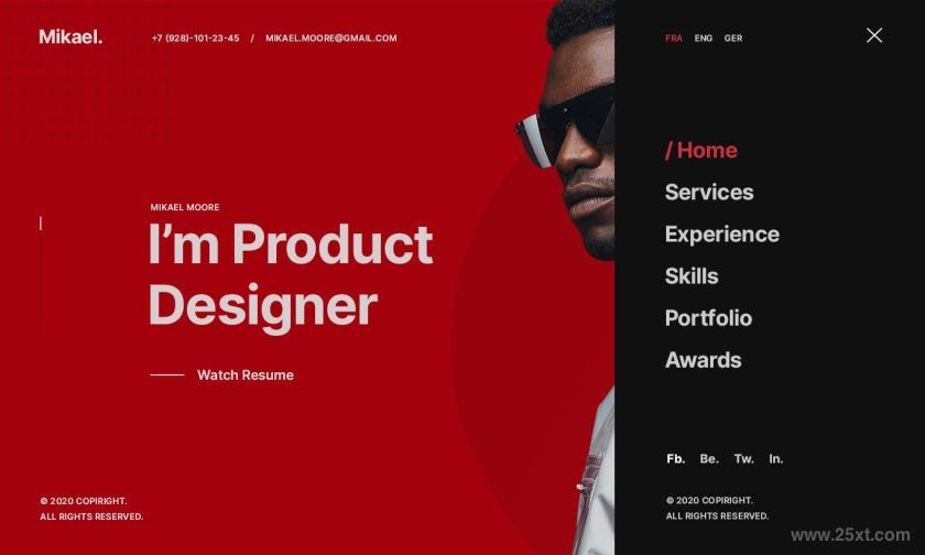25xt-710280 Mikael–ModernCreativeCVResumePSDTemplatez3.jpg